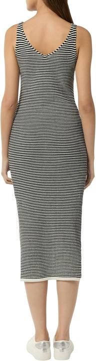 Image du produit Comma Kleid Strickkleid aus Baumwolle mit Streifen (46)