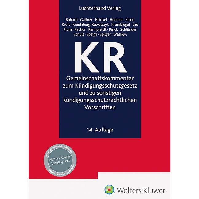 KR - Kommentar, Fachbücher von Heinkel, Bubach/Gallner/ua