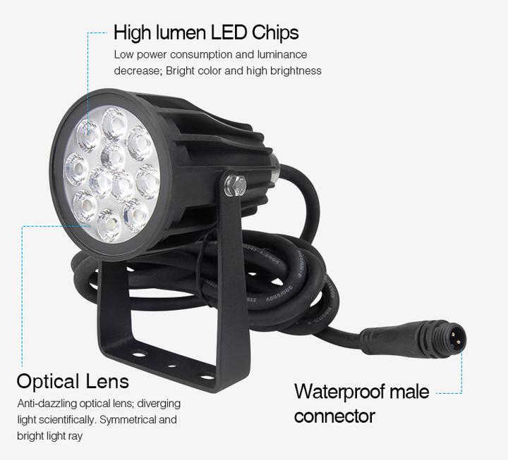 Produktbild Milight Funk Smart LED Gartenspot 6W 24V (550 lm, IP66)