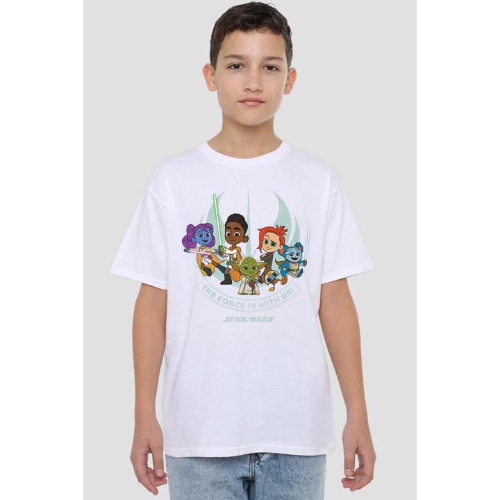 Produktbild Star Wars Young Jedi Adventure The Force Is With Us TShirt (152, 158)