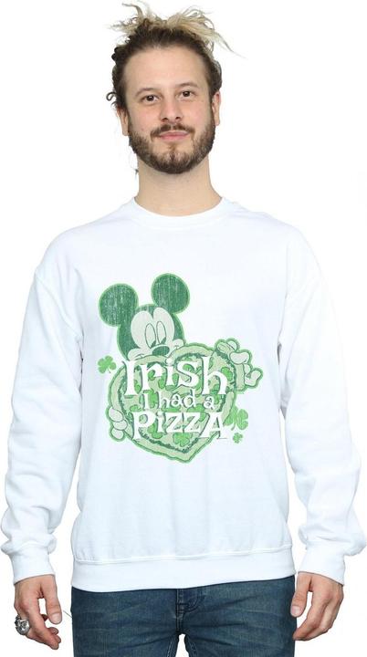 Immagine prodotto Disney Mickey Mouse Shamrock Pizza Felpa Uomo (M)