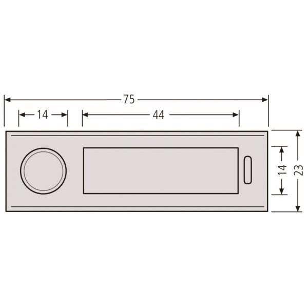 Thumbnail - Renz, Briefkasten, Kombitaster silber 97-9-00073 Antivandalismus neu 75x23 in cl. einem