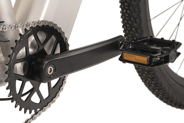 Immagine prodotto Adore E-MTB 27,5" alluminio mountain bike GV-650 motore posteriore 50NM / 15Ah spazzolato argento opaco (48 cm)