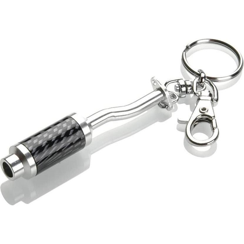 Booster, Schlüsselanhänger, Schlüsselanhänger Auspuff, Silber