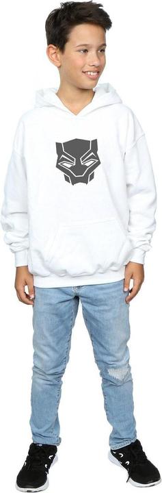 Produktbild Jungen Schwarzer Panther Schwarz auf Schwarz Hoodie (128)