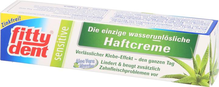 Produktbild Sanhelios fittydent sensitive wasserunlösliche Haftcreme für Zahnprothesen, 40 g Creme