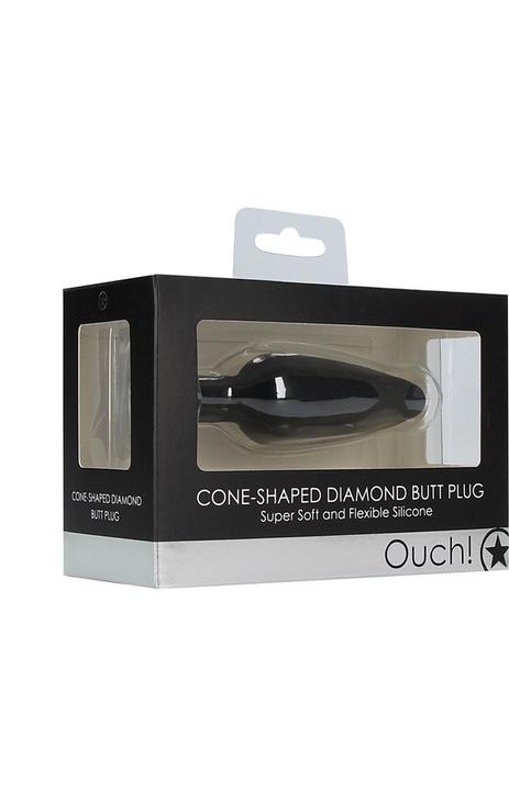 Immagine prodotto Ouch! Plug anale a forma di cono con diamante