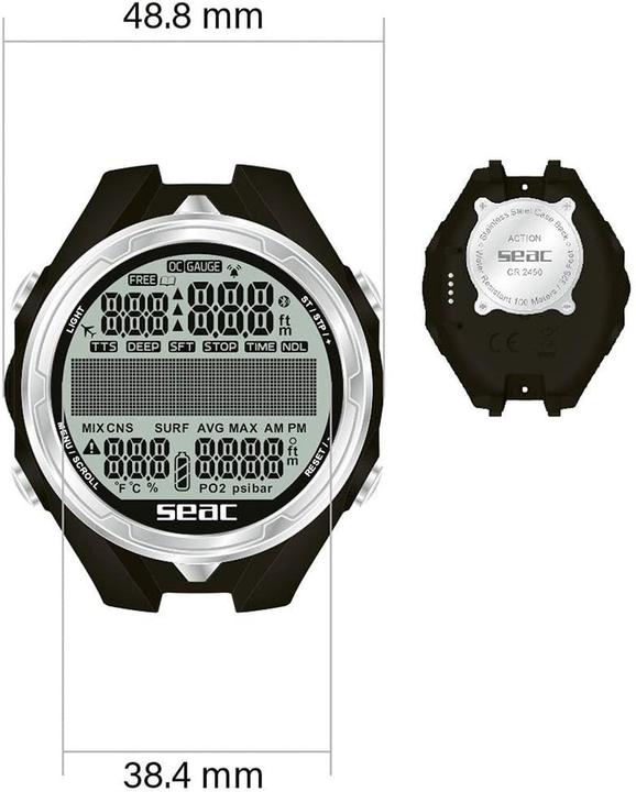 Actual product image Seac Dive Computer Action