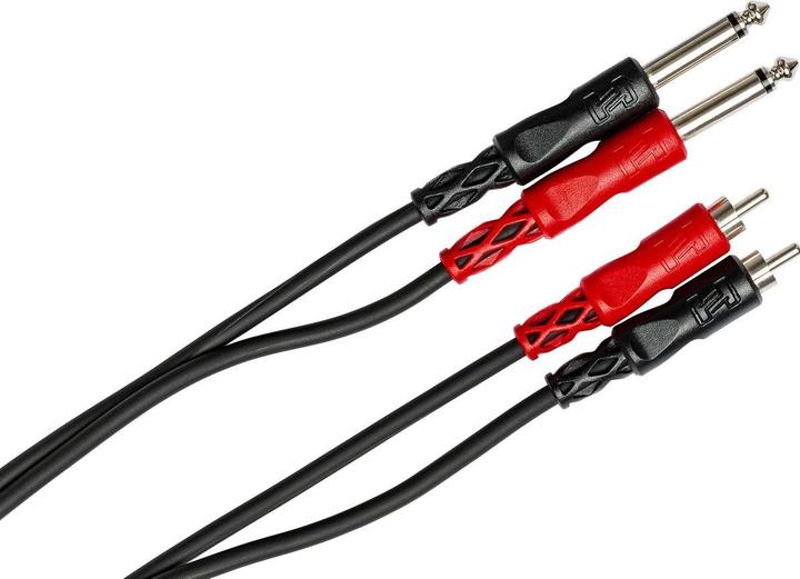 Actual product image Hosa CPR-201 Stereoint.con Dual 1/4IN TS To Dual RCA 1 M (1 m)