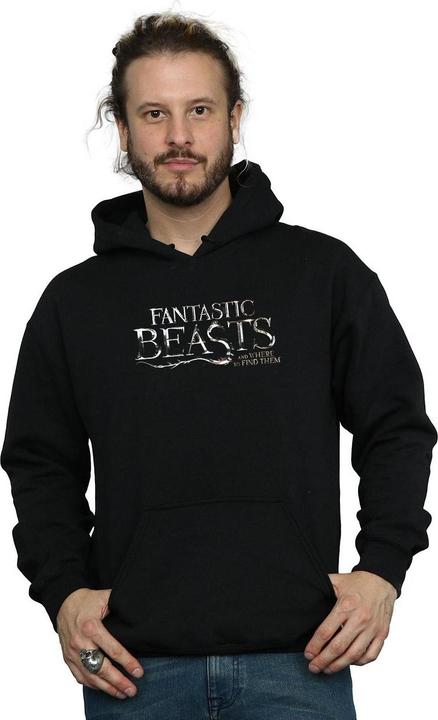Actual product image Fantastic Beasts Mens Text Logo Hoodie (3XL)