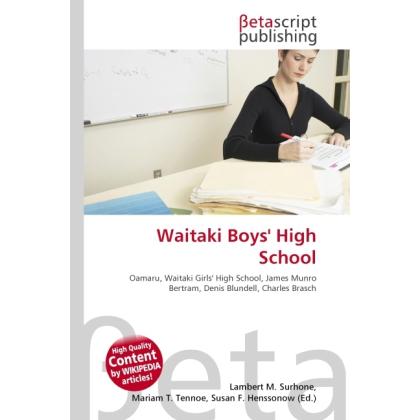 Waitaki Boys' High School, Schulbücher von Susan F. Marseken, Lambert M. Surhone, Miriam T. Timpledon