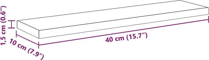 Actual product image vidaXL Wandregale