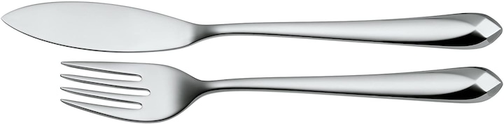 Fischbesteck Fischmesser Fischgabel Fischset Jette 12tlg Edelstahl poliert (12 Stück, Besteck Set)