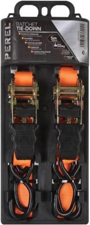 Actual product image Perel RATCHET TIE-DOWN 500 kg - 25 mm x 5 m - 2 pcs