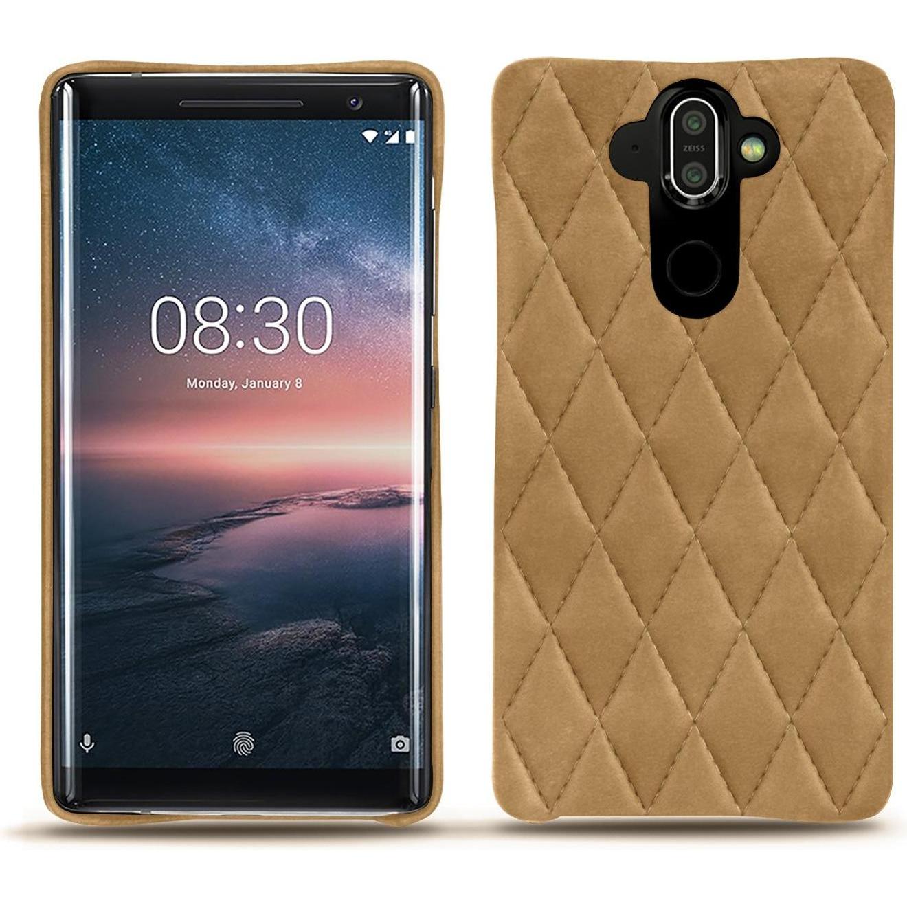 Noreve Lederschutzhülle (Nokia X), Smartphone Hülle, Braun