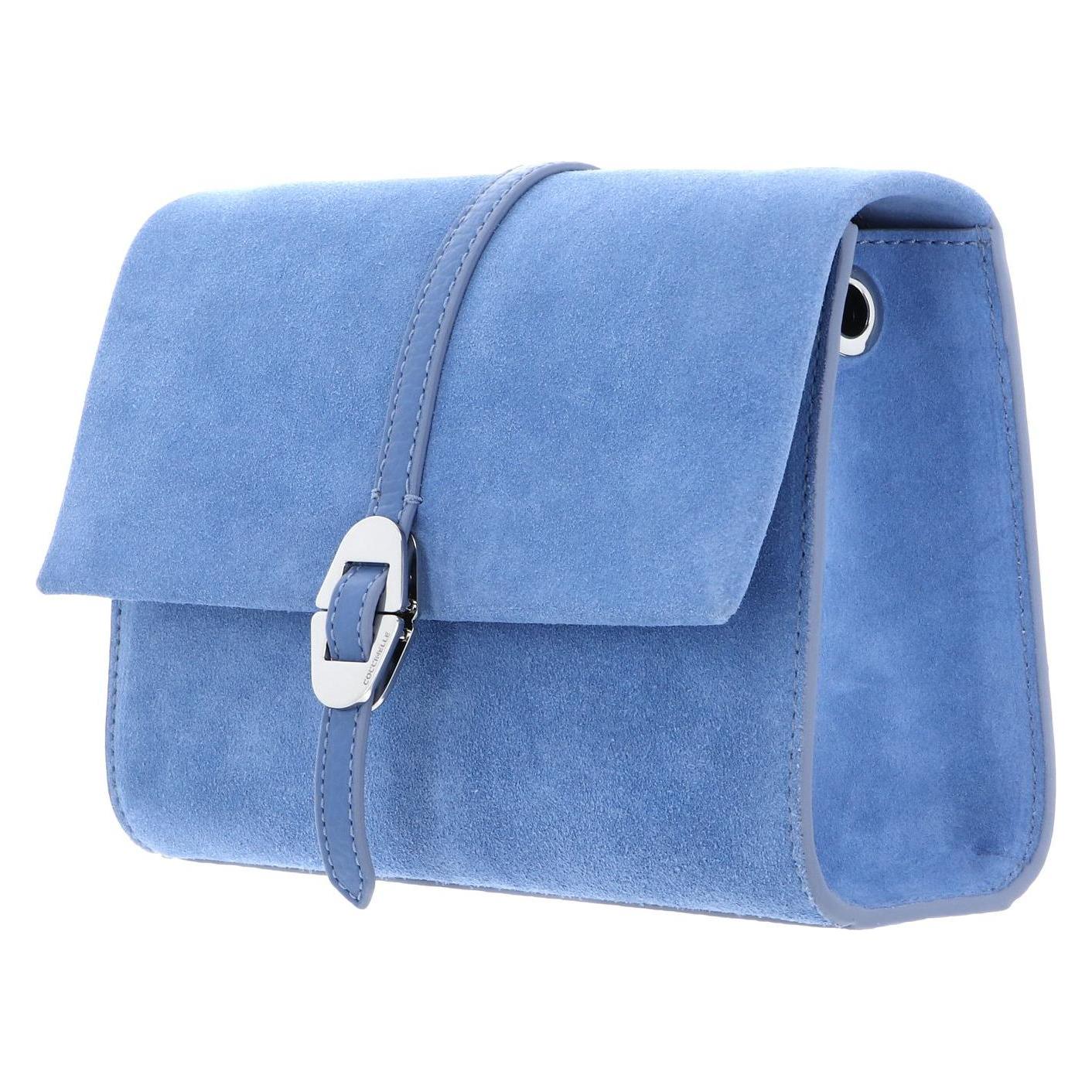 Coccinelle, Damen, Handtasche, Dorian Suede Mini Bag, Blau