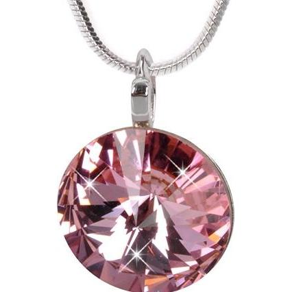 Levien, Halsschmuck, Elegant necklace Rivoli Light Rose (L)