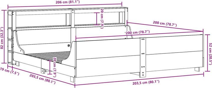 Image du produit vidaXL Bettrahmen (200 x 200 cm)