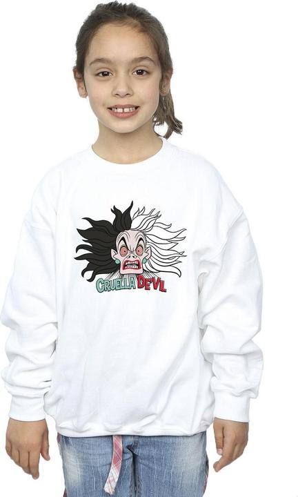 Produktbild Disney 101 Dalmatians Cruella De Vil Crazy Mum Sweatshirt Mädchen (140, 146)
