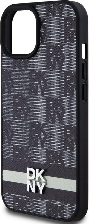 Produktbild DKNY DKHCP15SPCPTSSK iPhone 15 / 14 / 13 6.1" czarny/black hardcase Leather Checkered Mono Pattern & (Apple iPhone 13, Apple iPhone 14, Apple iPhone 15)