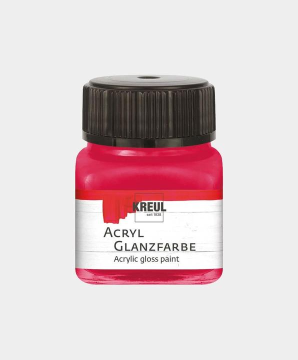 Actual product image Kreul Acrylic gloss paint, 20 ml (Dark red, 20 ml)