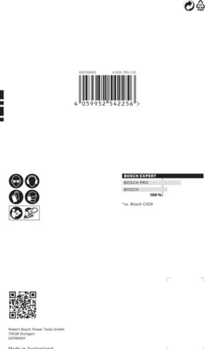 Actual product image Bosch Professional Zubehör Expert C470 Sandpaper with 11 holes for multi-sander, 102 x 62 mm, 93 mm, G 80, 10 pcs. (80)