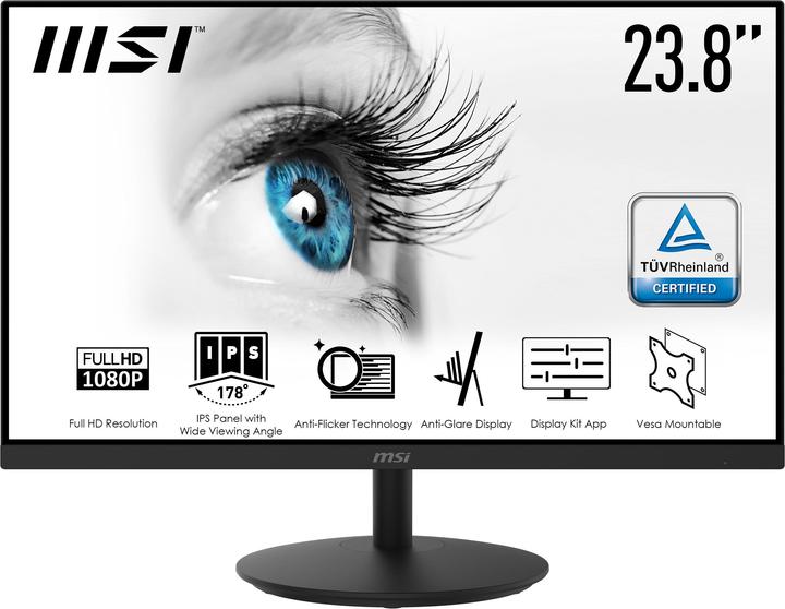 Image du produit MSI Pro MP242 (23.8 pouces) Pixel LCD (1920 x 1080 pixels, 23.80")