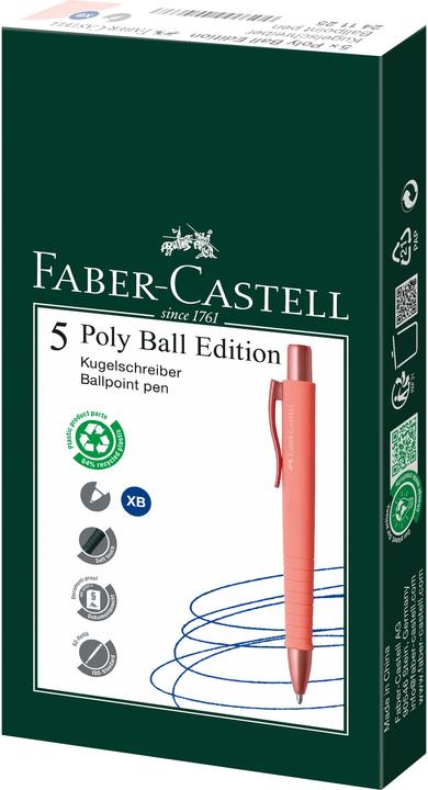 Produktbild Faber-Castell FABER-CA. Kugelschreiber Poly Ball 241125 Urban Coral (Coral)