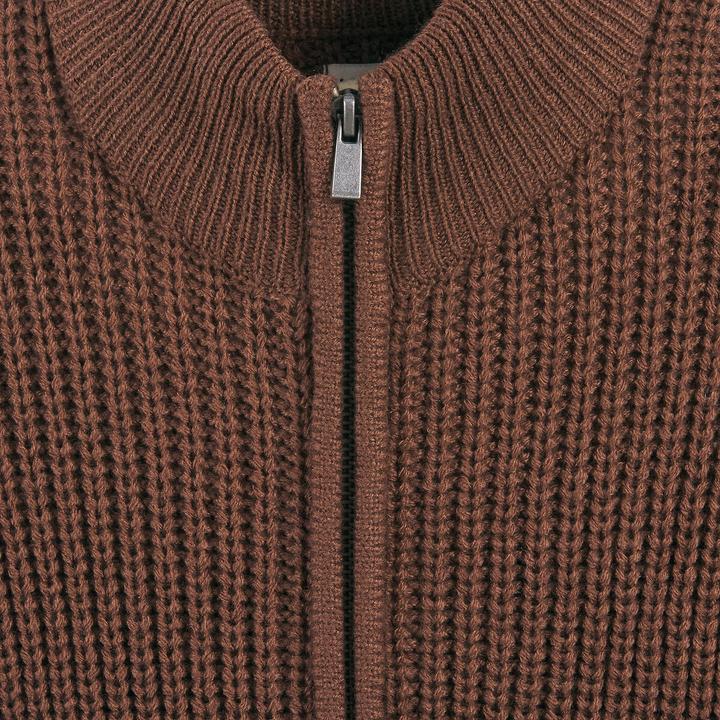 Actual product image La Redoute Collections Strickjack mit Reissverschluss und Stehkragen (128)