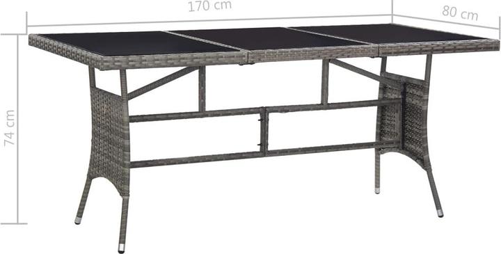 Produktbild vidaXL Gartentisch (170 x 80 x 74 cm)
