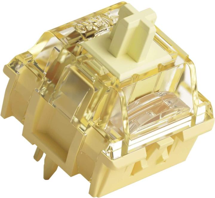 Actual product image Akko V5 Pro Cream Yellow with LED Condenser