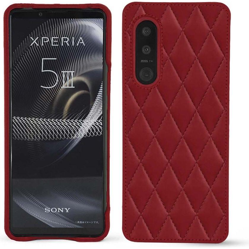 Noreve Lederschutzhülle (Sony Xperia 5 III), Smartphone Hülle, Rot
