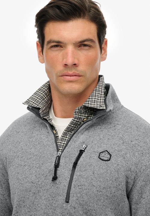 Produktbild Superdry Storm Fleecepullover mit halblangem Reissverschluss (L)