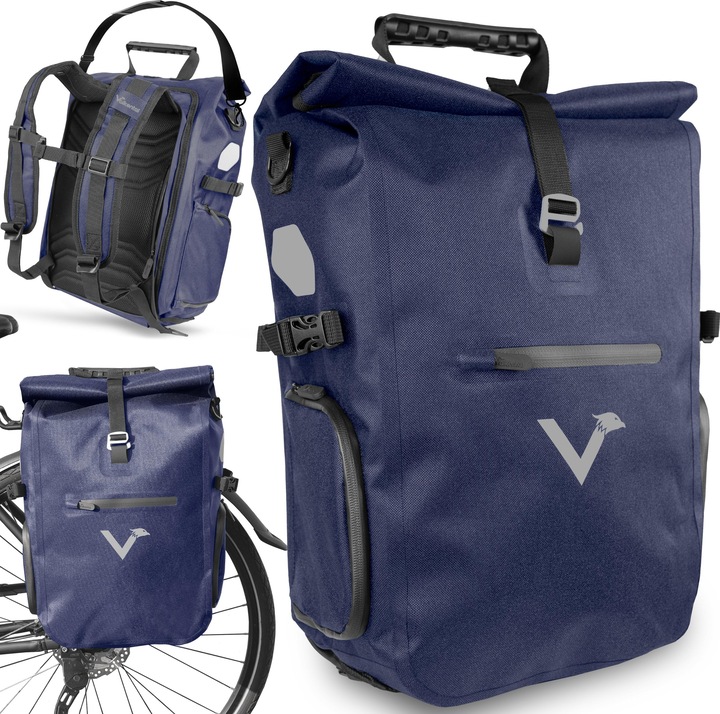 Produktbild Valkental ValkPro 3in1 Fahrradtasche - hochfunktionales Multitalent (26 l, Gepäckträgertasche)