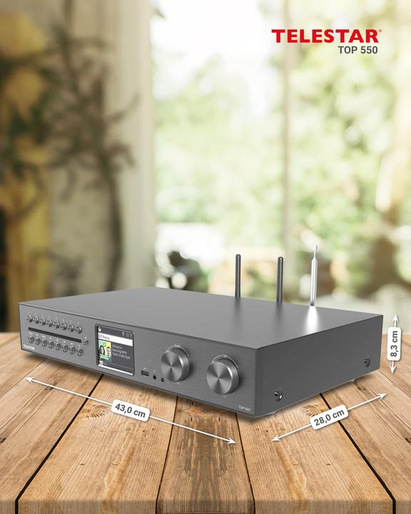 Produktbild Telestar TOP 550 All-In-One-System (Internetradio, DAB+, FM, Bluetooth, WLAN)