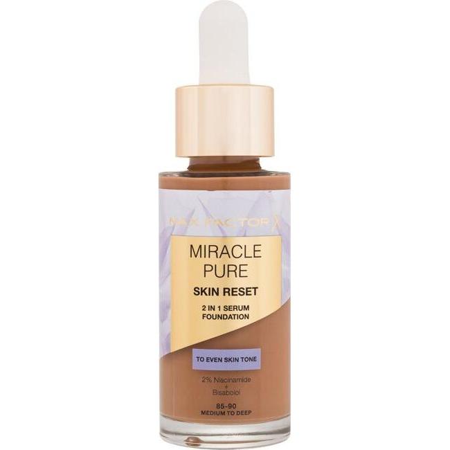 Max Factor, Foundation, Miracle Pure Skin Reset 2in1 Serum Foundation - Makeup 30 ml 85-90 Medium To Deep