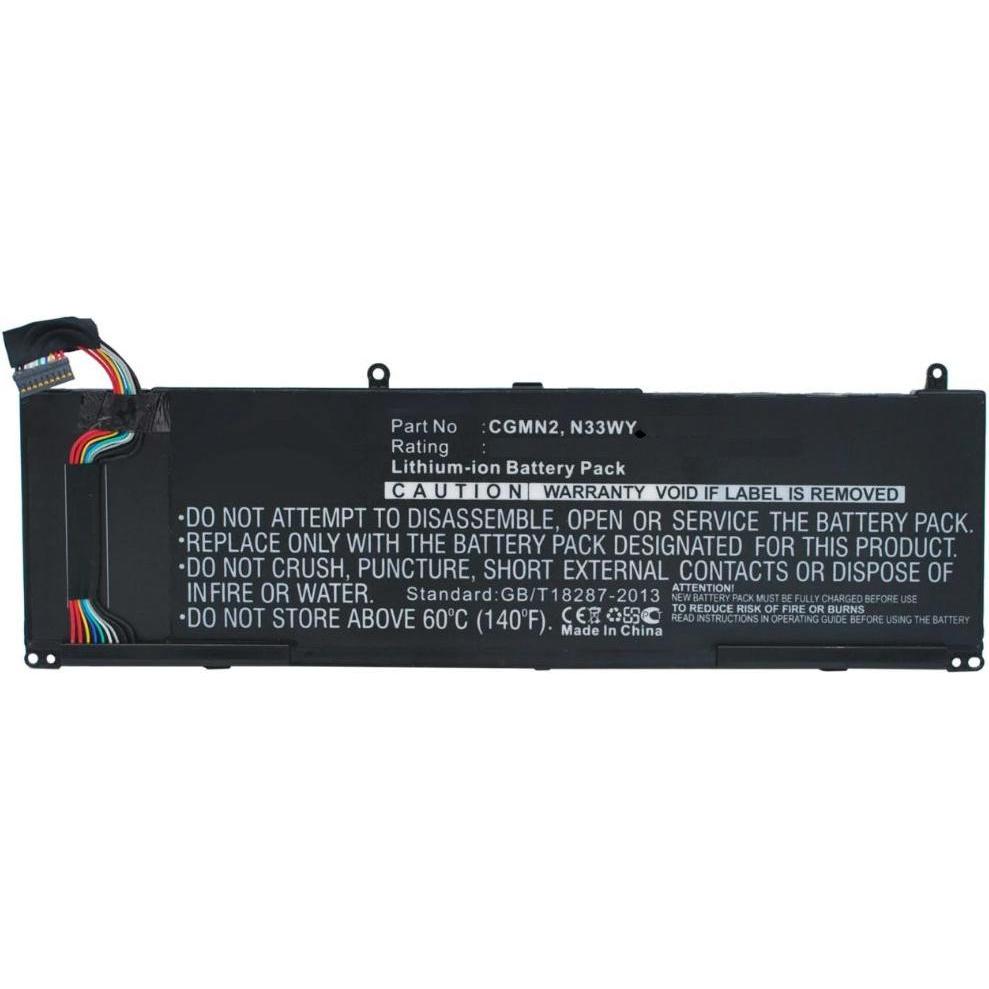 CoreParts Laptop Battery for Dell (1 Zellen, 3600 mAh), Notebook Akku, Schwarz