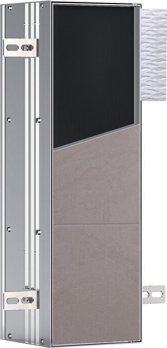 Emco WC-module ASIS PLUS UP 492x154mm Deurscharnier links Aluminium