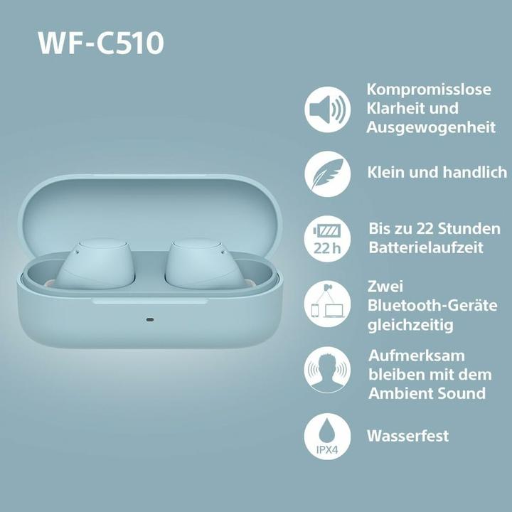 Actual product image Sony WF-C510 (No noise cancellation, 11 h, Wireless)
