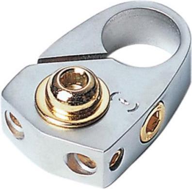 Actual product image Goldline Battery clamp negative pole silver with battery protection 2 x 10 m