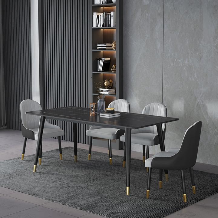 Image du produit Spa Solutions Table de salle à manger Milano Roland-Black 180 cm (180 x 80 x 75 cm)