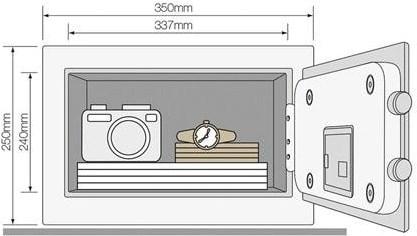 Actual product image Yale Safe (18.60 l)