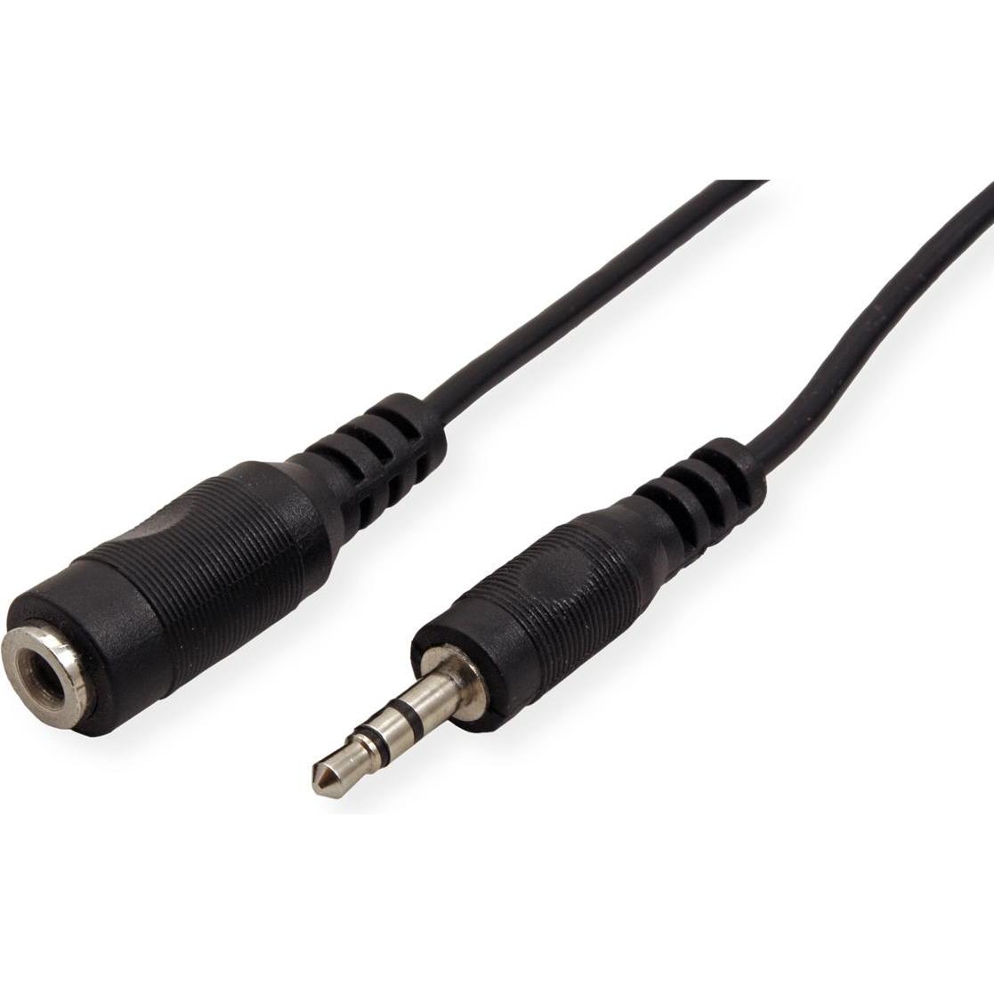 Value Stereo-Klinke Verlängerungskabel (5 m, 3.5mm Klinke (AUX)), Audio Kabel