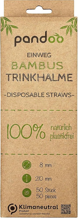 Image du produit Pandoo Paille jetable bambou 50pcs (1 x)