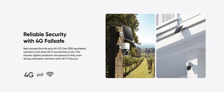 Produktbild eufy 4G LTE Cam S330 Überwachungskamera 4K (3840 x 2160 Pixels)