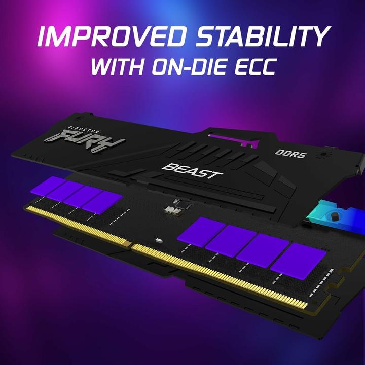 Actual product image Kingston FURY Beast RGB (2 x 16GB, 6000 MHz, DDR5 RAM, DIMM)