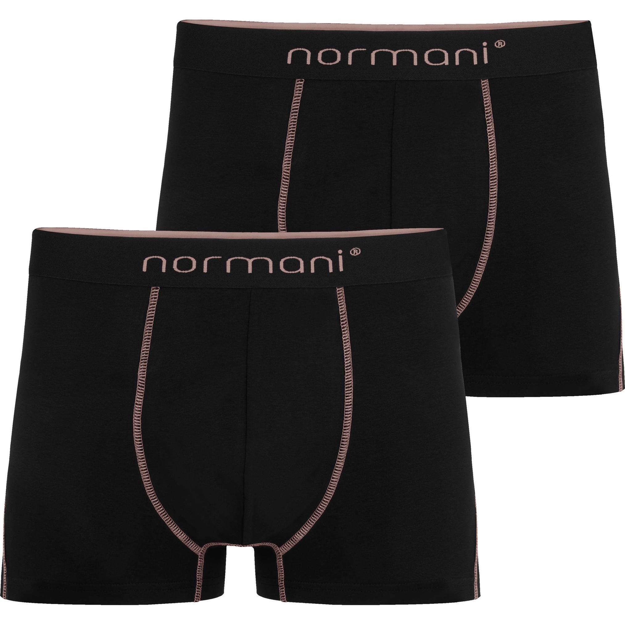 Normani, Herren, Unterhosen, 2 Herren Boxershorts Stanley, Rosa, (S, 2er Pack)