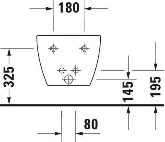 Image du produit Duravit Bidet Happy D.2 anthracite mat suspendu 2258151300