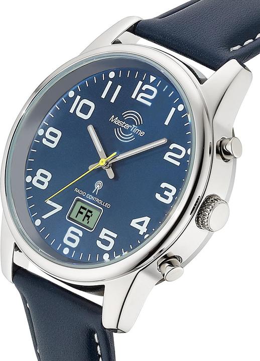 Actual product image Master Time MTGA-10815-31L Radio Controlled Mens Watch 41mm 3ATM (Radio-controlled clock, 41 mm)