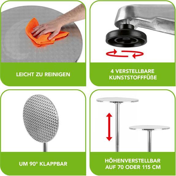 Image du produit Maxxmee Table de bar (Ø 60 x 115 cm)